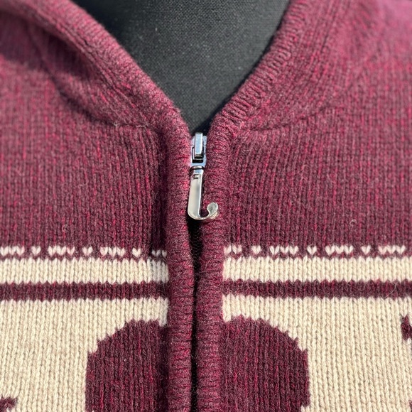 Vintage Juicy heart wool sweater burgundy - Picture 7 of 7